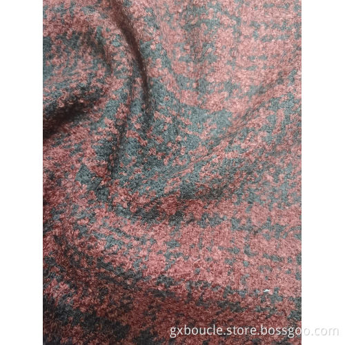 Boucle Mode Tartan Design Stoff